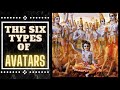 The six types of avatars of krishna vishnuavatars krishna dharma akhandaliladhardas avataras