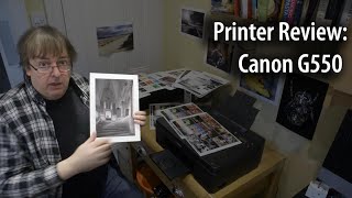 Canon G550 printer review A4 6 ink MegaTank printer. Printing test for G620/G650