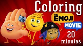 Emoji Movie Coloring Compilation - Kids Coloring Book | Coloring Pages for Children Jailbreak, Gene screenshot 5