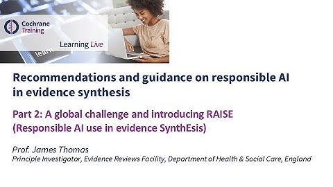 Part 2: A global challenge and introducing RAISE (Responsible AI use in evidence SynthEsis)