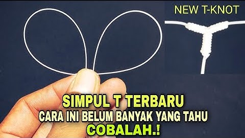 Cara mudah membuat rangkaian pancing bercabang | simpul T | how to create T knot