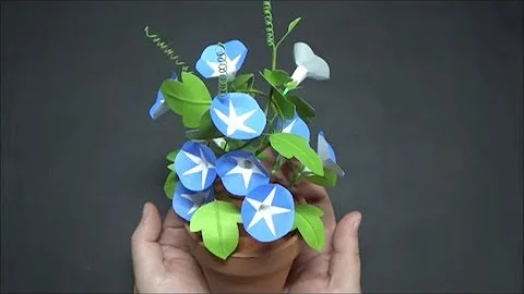 工作 折り紙で 朝顔のリース 音声解説有り Origami Morning Glory Mp3