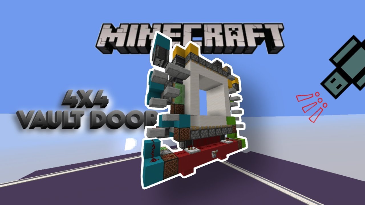 The BEST 4x4 Redstone Vault Door in Minecraft - YouTube
