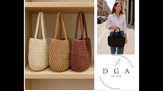 Kağit İple Farkli Formlarda Çanta Bag That Can Be Made In Different Forms With Paper Rope