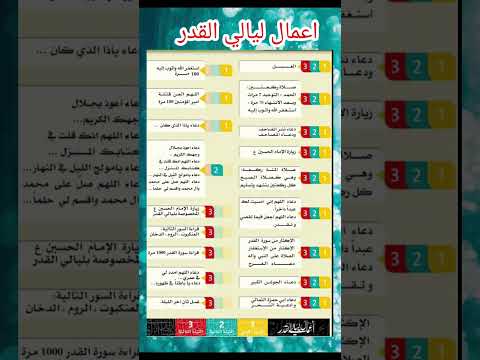 اعمال ليالي القدر شهر رمضان المبارك نسألكم الدعاء