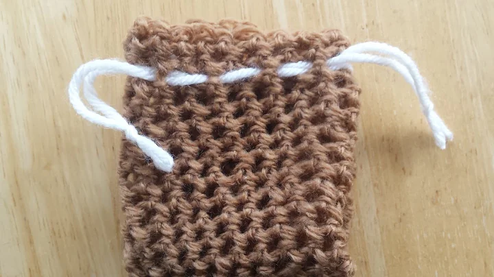 Easy DIY Drawstring Crochet Bag