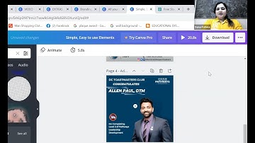 Member achievement Poster - using Canva - Toastmasters