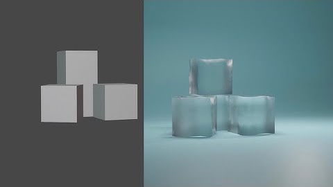 Create ice cubes in blender