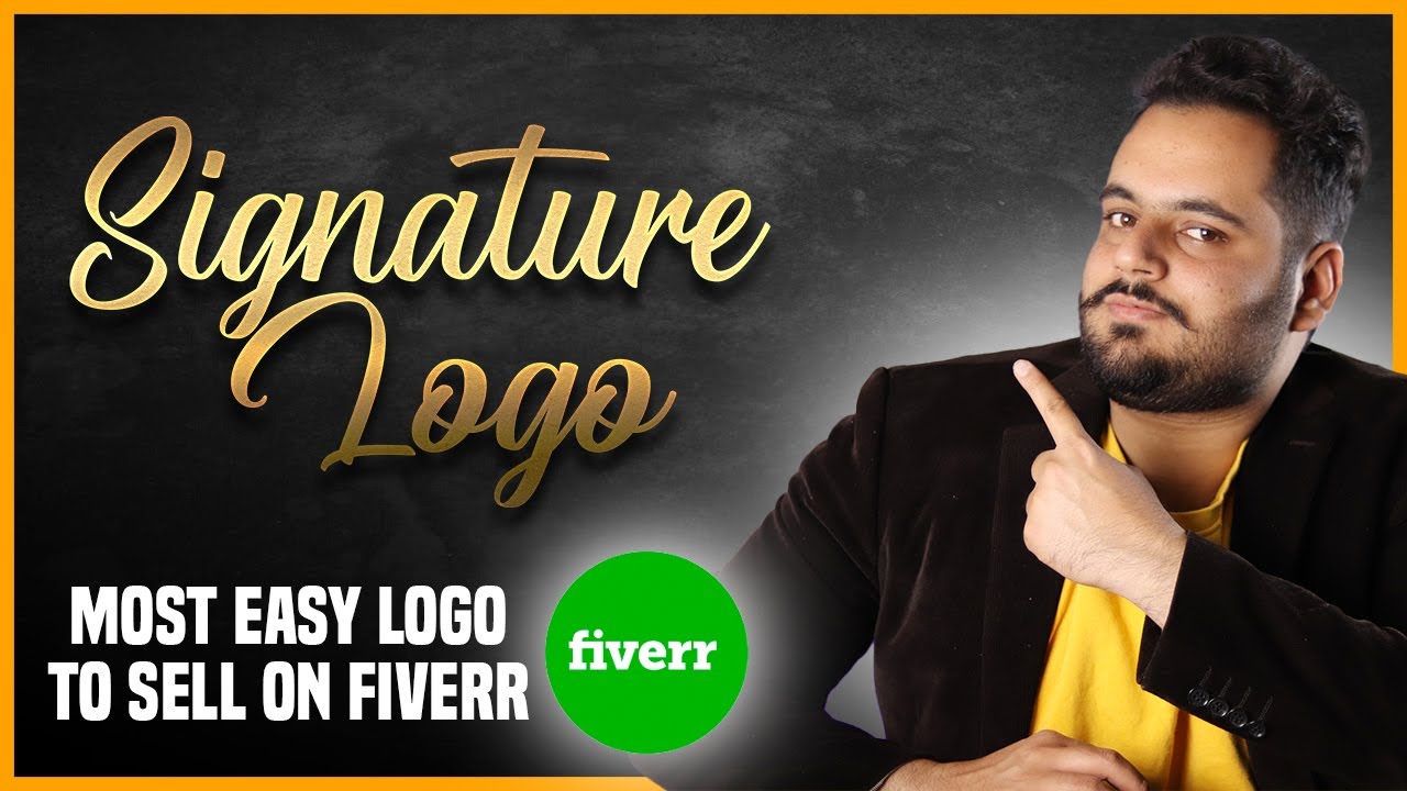 Signature Logo Design Tutorial | Most Easy Logo to Sell on Fiverr - YouTube
