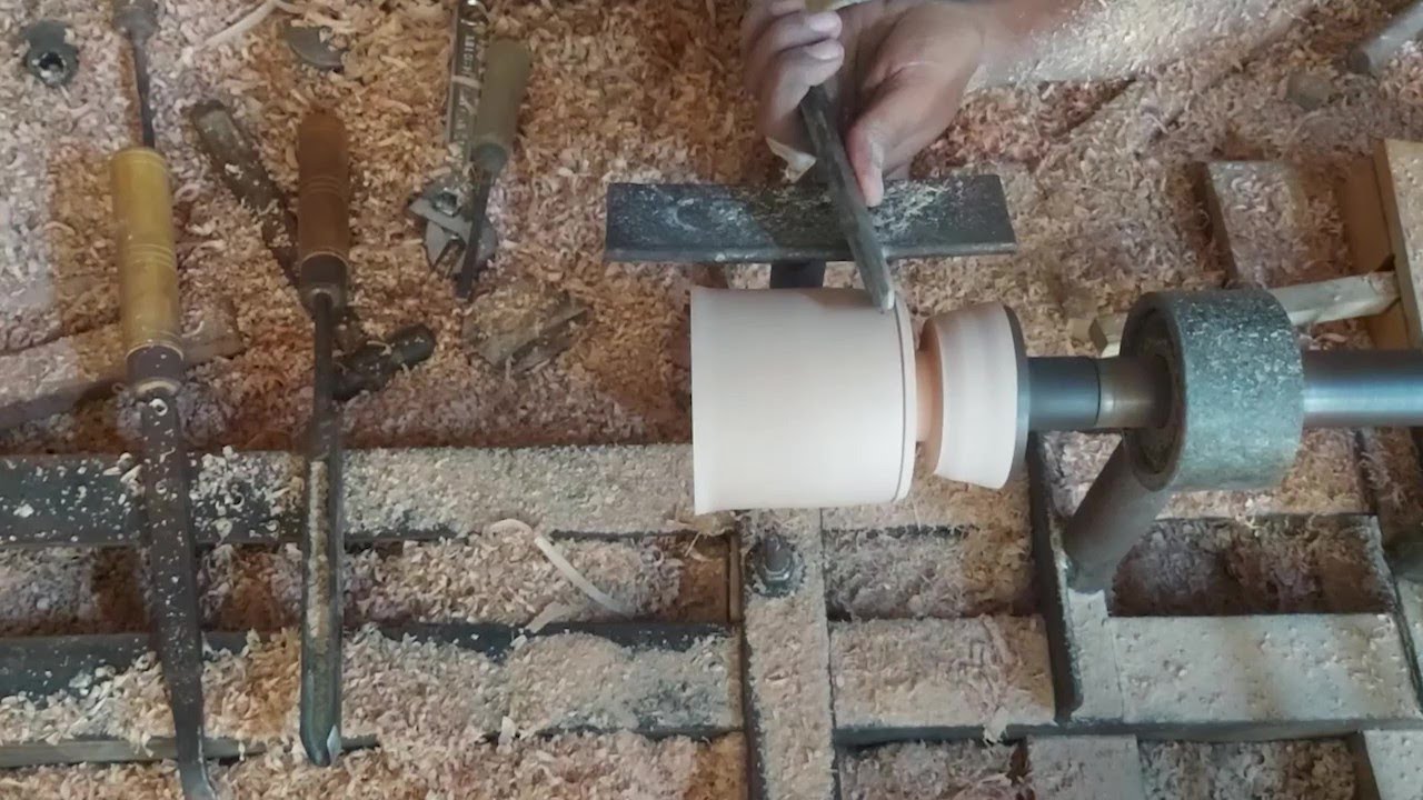 woodturning how to make a wooden coffee mug YouTube