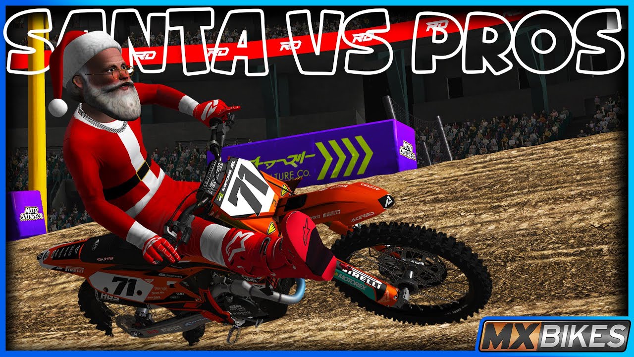 Сможет ли Санта выиграть гонку у лучших профессионалов?