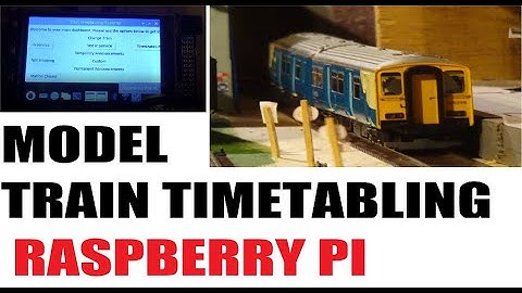 Raspberry Pi Model Layout Control - Timetabling Model Trains and Announcements
