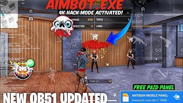 OB51 Body Headshot pannel + Hologram hack🎯MIUI Drage 99% hs ||🔥Metadata npc name + headshot pannel