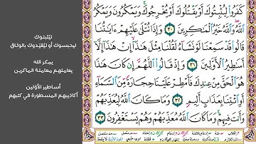 # ٤  سورة الأنفال الصفحة ١٨٠ من القرآن الكريم مكررة ١٠ مرات بصوت ماهر المعيقلي واذكروا إذ أنتم قليل