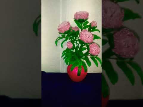 Пионы из бисера