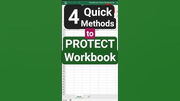 4 Quick Methods to Make Your Excel Workbook Read-Only #exce #exeltips