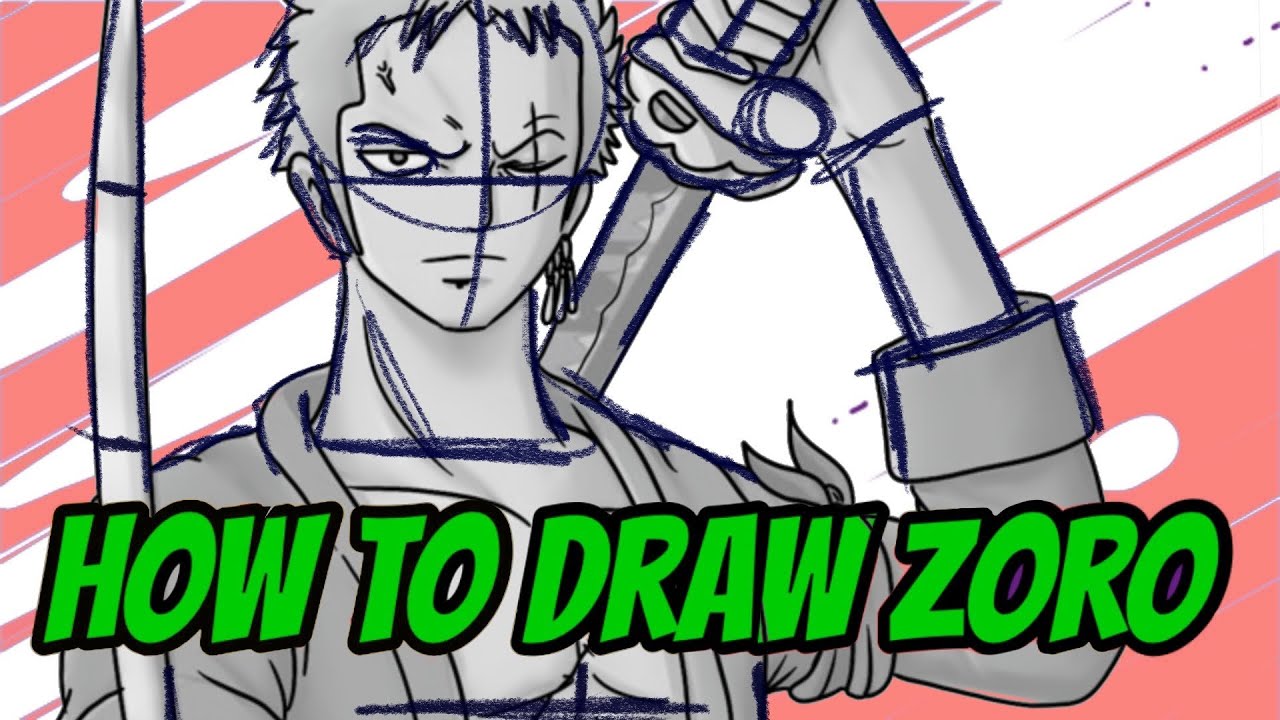 How to Draw Zoro from One Piece | Step by Step | #artgiveaway - YouTube