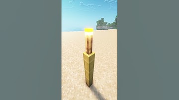 How To Make A Tiki Torch In Minecraft! 🔦 #shorts