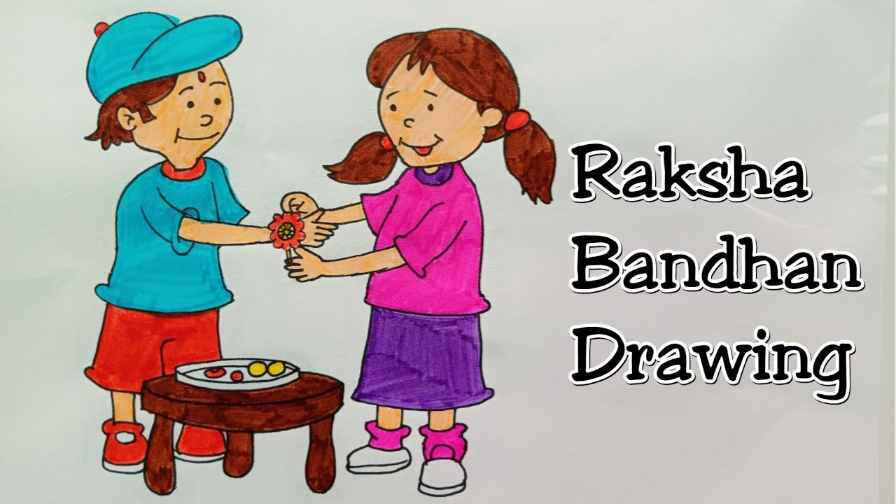 How to draw Happy Raksha Bandhan for beginners step by step ( 287 ) - video  Dailymotion