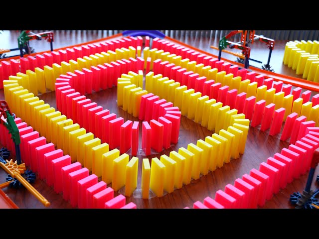 🔴LIVE: Oddly Satisfying Domino Falldowns (No Music, No Talking, ASMR)