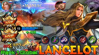 Lancelot Double MVP Gameplay - Top 1 Global Lancelot by xy3reZ - Mobile Legends screenshot 5