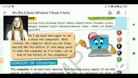 Class 4 chapter 1 - History of computer