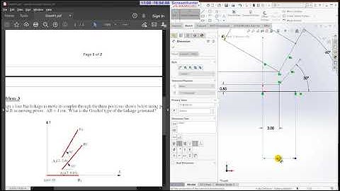 Three Position Synthesis Using SolidWorks