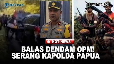 BALAS DENDAM OPM! KKB Aibon Kogoya Serang Kapolda Papua Tengah Usai 14 Anggotanya Tewas