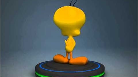 Tweety bird Modeled in 3ds max rendered with v-ray