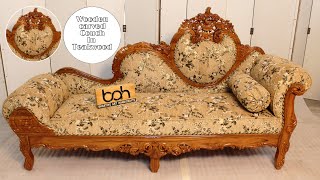 CH-09 ITALIAN WOODEN DESIGNED COUCH | FOR LIVING ROOM SOFA | MADE IN INDIA | @BHARTIYE ART screenshot 4