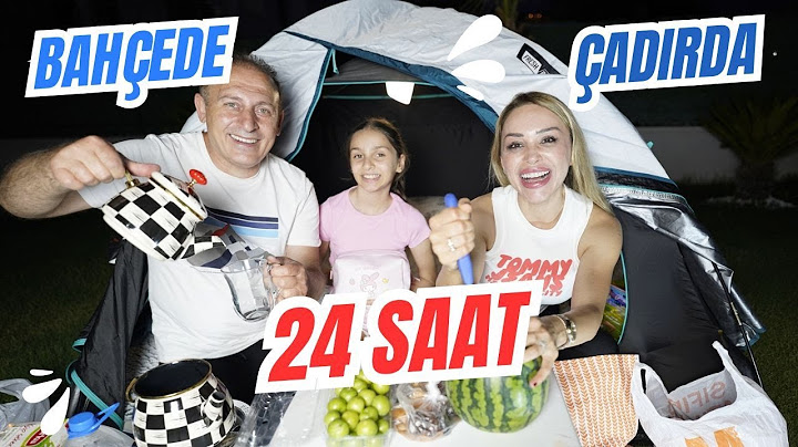 BAHÇEDE ÇADIRDA 24 SAAT YAŞAMAK ! SON ÇIKAN KAZANIR
