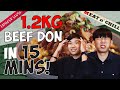 Finish This 1.2KG Beef Don in 15 Mins and it is FREE! | Eatbook Challenges | EP 8