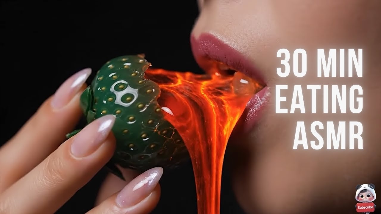 🍓 30-Min Oddly Satisfying Eating ASMR Sounds + AI Visuals | No Talking ...