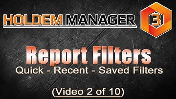 Report Filters - Quick, Recent & Saved (Video 2 of 10)