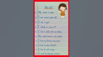 Thumbnail of 10 Lines on my self\ Essay 10  Lines on my self#10linesessay ...