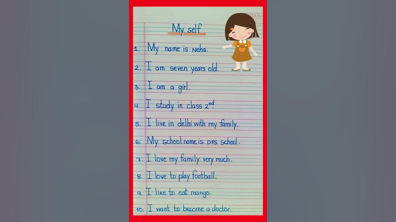 10 Lines on my self\ Essay 10  Lines on my self#10linesessay ...