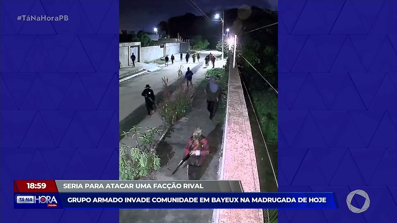 Polícia Civil identifica parte de grupo fortemente armado que foi flagrado pelas ruas de Bayeux, na Paraíba
