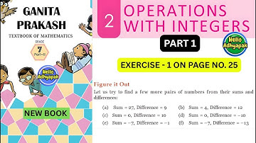 Operations With Integers | Class 7 Maths Part 2 chapter 2 | Ganita Prakash #helloadhyapak #ncert