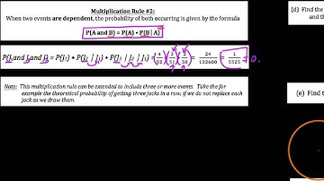 HA2 12.5.4,  Probability multiplication rules, dependent events, 3 or more events (video #2)