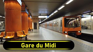 Metro Premetro Station Gare du Midi - Brussels 🇧🇪 - Walkthrough 🚶