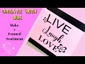 How To Make A Framed Sentiment Live Laugh Love #scanncut #canvasworkspace