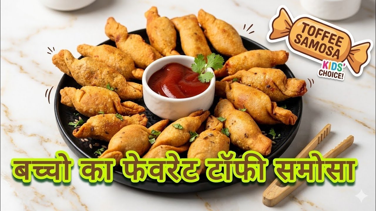 Bachcho ka Favourite टॉफी Samosa। Not choclate recipe - YouTube