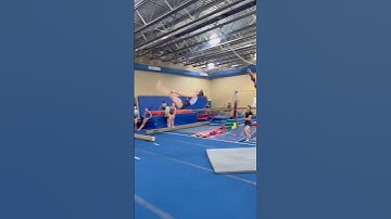 First time double pike on floor. Ava Knight, Class of 2027