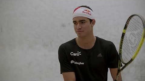 NEW Dunlop Sonic Core Squash Challenges. Challenge 3: Small Target Drives x3 with Diego Elias