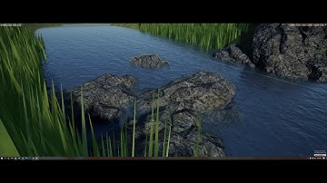 Procedural Flow Map (Distance Fields) on Spline River. Test/WIP Unreal Engine 4