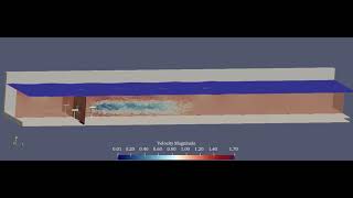 Wave-current CFD Simulation of a 3-frame Marine Hydrokinetic Turbine Using Turbine-Resolving LES
