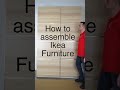 New Ikea PAX wardrobe with sliding doors tutorial. Ikea furniture assembly instructions