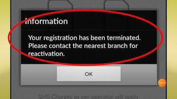 Axis Bank Your registration has been terminated. Please contact the nearest branch for reactivation.