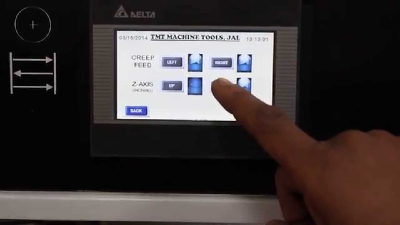 TMT - Surface Grinding Machine Touchscreen