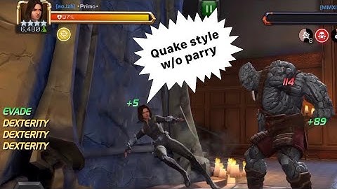 Duel - Quake vs Korg without Parry | Marvel Contest of Champions